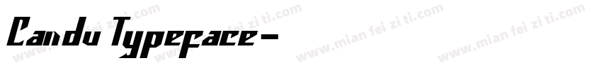 Candu Typeface字体转换